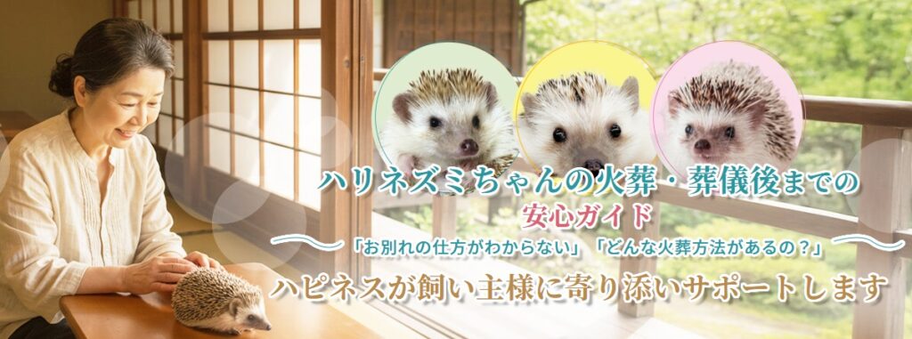 ハリネズミちゃんの火葬・葬儀後までの安心ガイド
