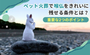 「ペット火葬で喉仏をきれいに残せる条件とは？重要な2つのポイント」写真